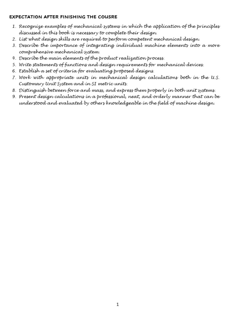 MACHINE DESIGN PROJECT Lecture Note | PDF | Strength Of Materials ...