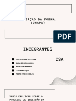 Inserção Da Fôrma (Chapa)