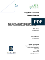 Irrigation Evaluation Codeof Practice