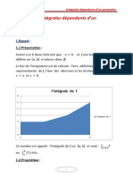 Chapitre 1 Intégrales Dépendants D'un Paramètre