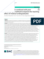 Video Feedback Combined With Peer Role-Playing A Method To Improve The Teaching Effect of Medical Undergraduates