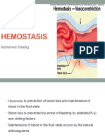 Lec 8 Hemostasis