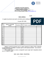 Tabel Protectia Muncii Activ Sportive