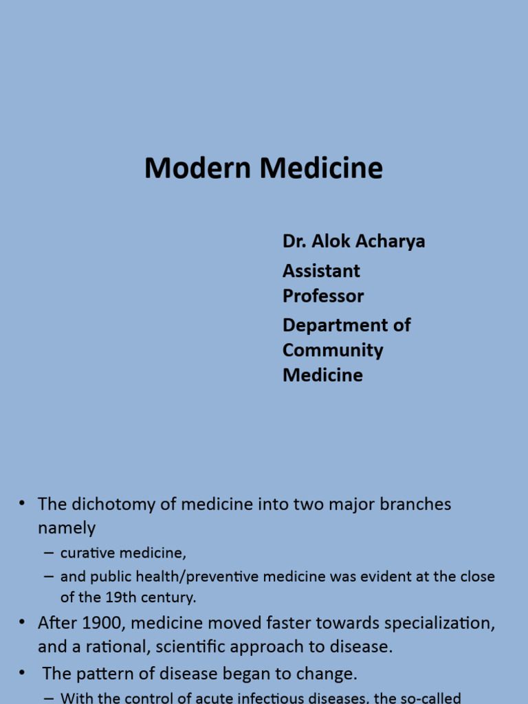 Evolution of Modern Medicine and Public Health | PDF | Public Health ...