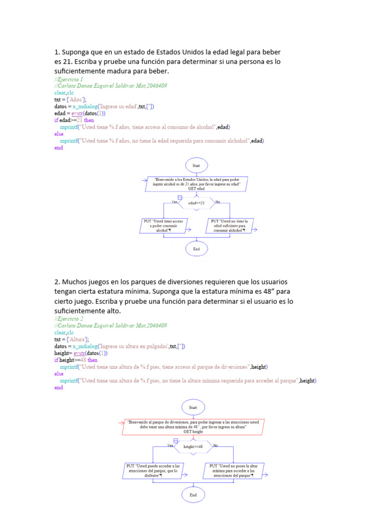 Ejercicios Basicos If | Descargar gratis PDF | Informática | Ciencias ...