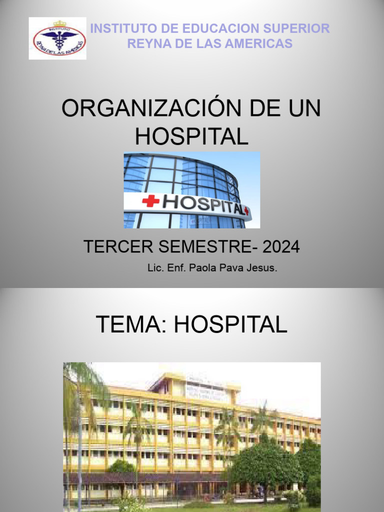 Estructura y Funciones de un Hospital | PDF | Hospital | Ciencias de la ...