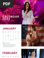 Calendar 2023 - Lana Del Rey