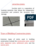 Building Construction Joints 1