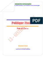 Politique Fiscale Note de Cours 2015 - 16