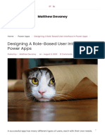 Designing A Role-Based User Interface in Power Apps - Matthew Devaney