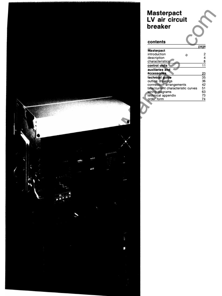 Masterpact LV Circuit Breaker Guide | PDF | Electrical Engineering ...