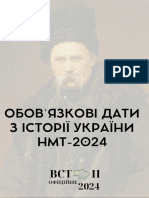 Обов'язкові дати з історії України НМТ 2024