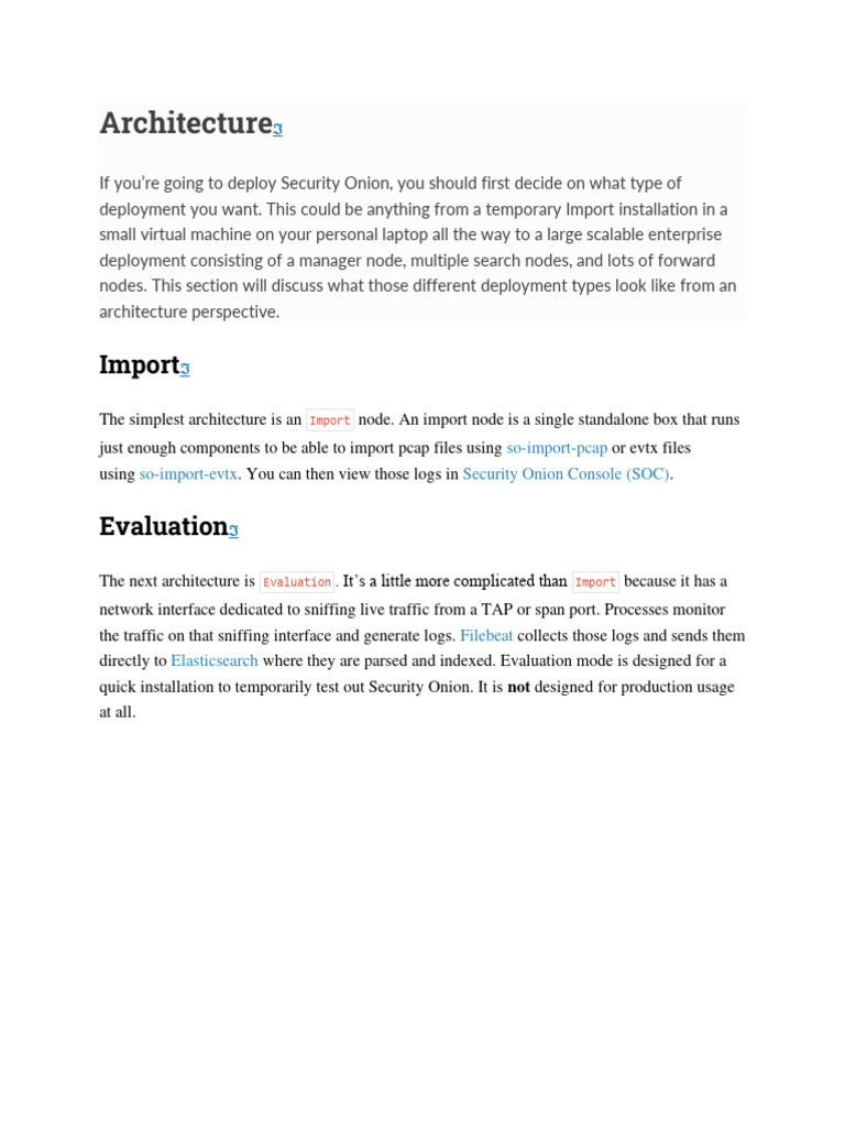 Security Onion Arquitectura Pdf Scalability Computer Network