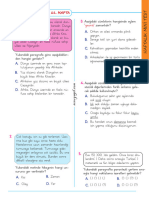 4.sinif 11. Hafta Haftalik Mini Test