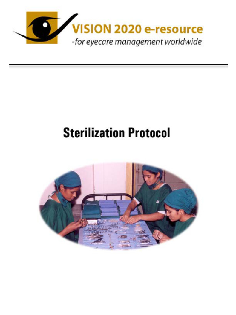 Sterilization Protocol for Instruments | PDF | Sterilization ...