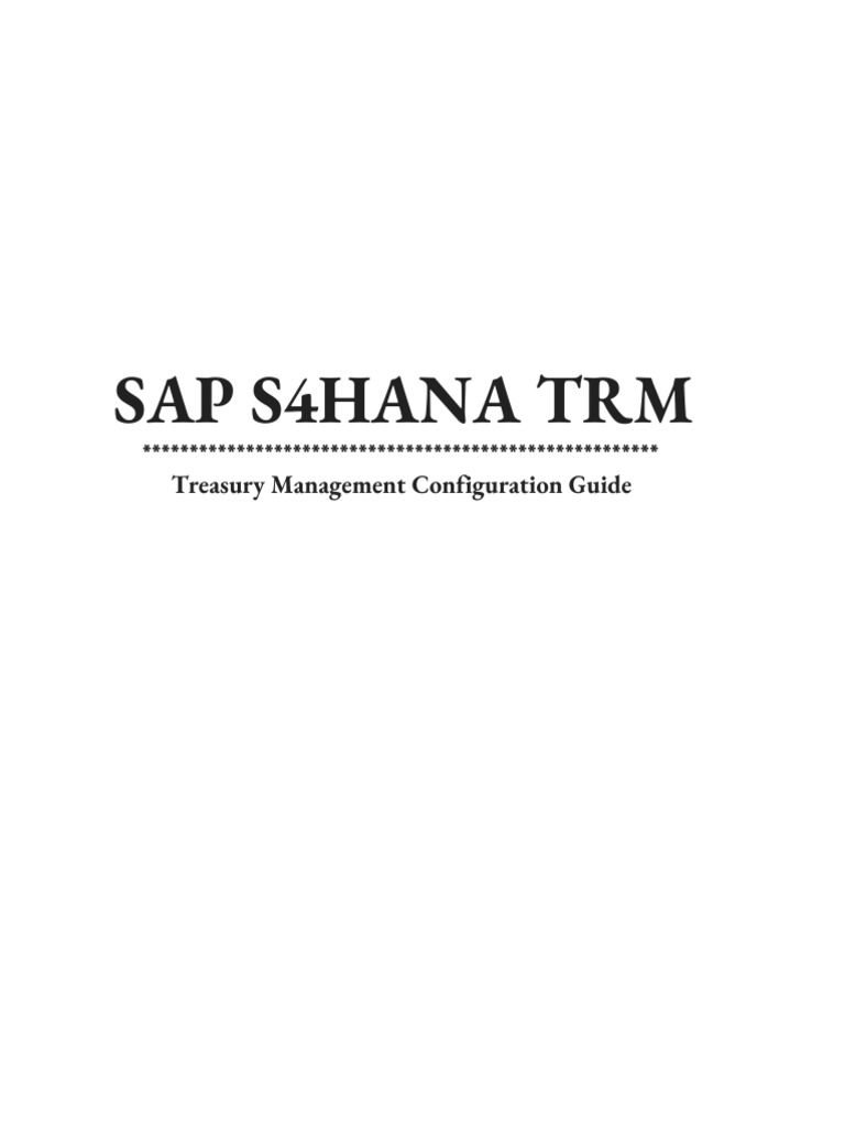 Trm treasury management configuration guide pdf interest cash
