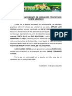 Carta de Autorización para Prestación de Servicios