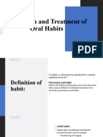 Prevention and Treatment of Oral Habits
