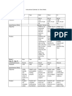 1st Grade - SLAR - ELAR 1st Nine Weeks Instructional Calendar Template