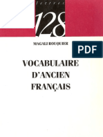 Vocabulaire D Ancien Francais