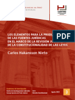 Los Elementos para La Producción de Las Fuentes Jurídicas en El Marco de La Revisión Judicial de La Constitucionalidad de Las Leyes
