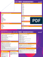 AQA GCSE Psychology AI Research Methods 1 Paper 1 Topic Map