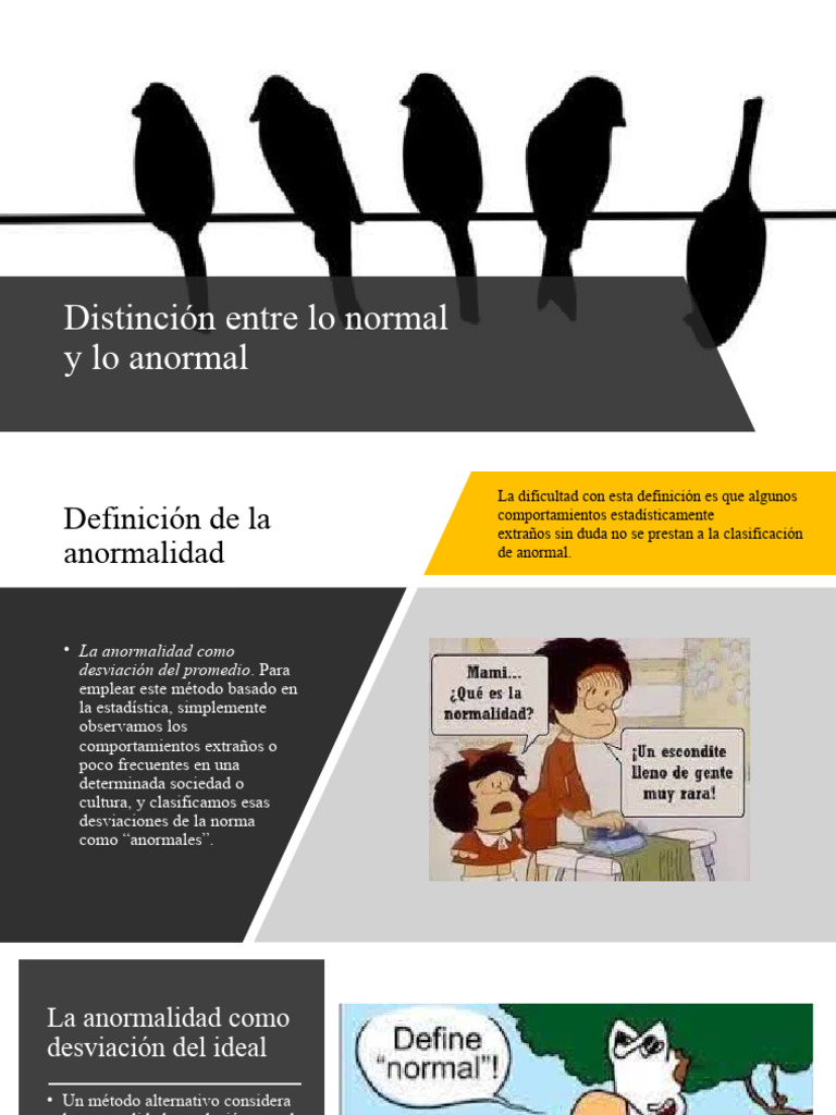 Modulo 37. Distinción entre lo normal | PDF | Comportamiento | Manual ...