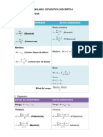 Formulario Estadistica y Probabilidades