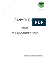 FFME FFS FFCAM Canyon Classement