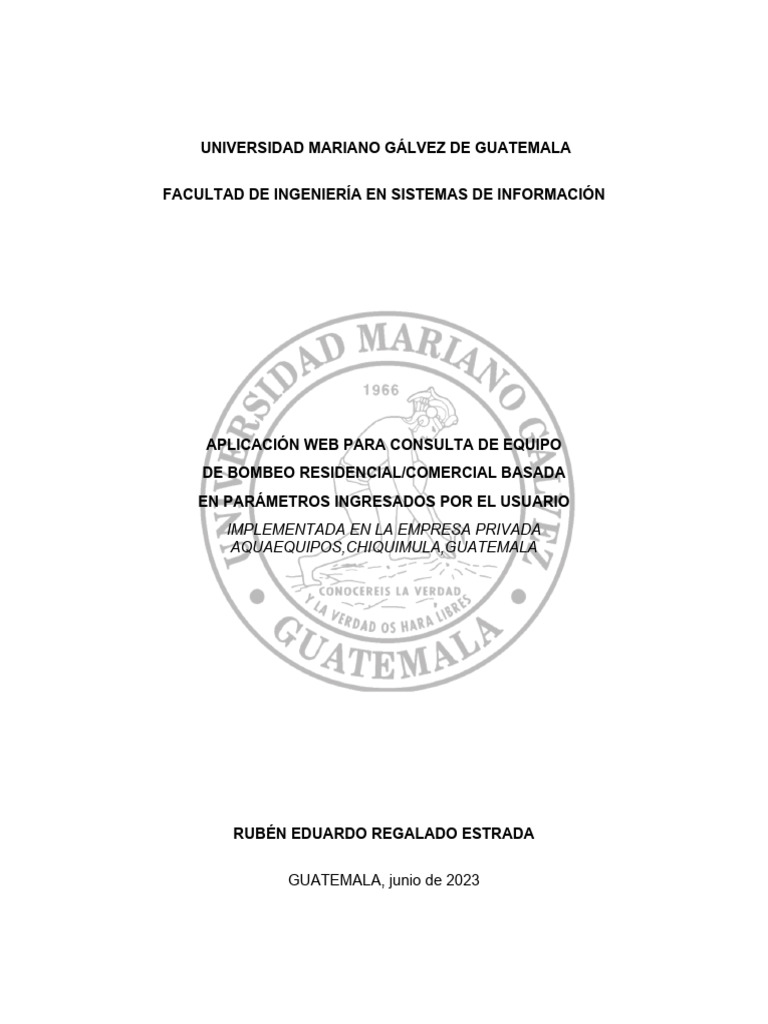 Proyecto De Graduación Umg 1 Descargar Gratis Pdf Software De La