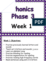 Phonicsphase 3 Week 1