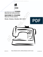 Kenmore 385.16231 Sewing Machine Instruction Manual