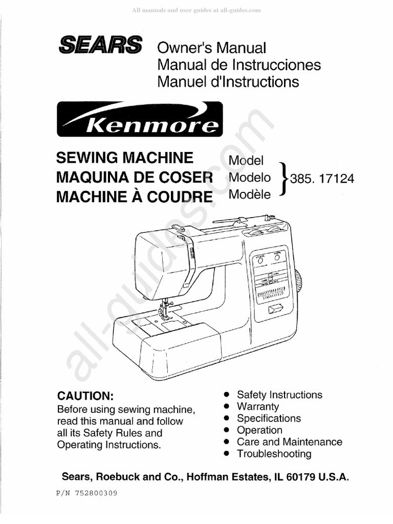 SEARS KENMORE 5185 SEWING MACHINE MANUAL PDF FREE DOWNLOAD visual data 7