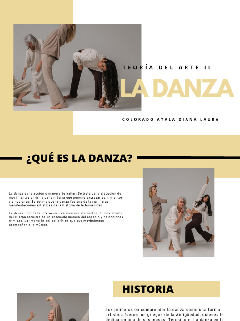 Historia y Elementos de la Danza | PDF | Bailes | Las artes escénicas
