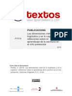 Las Dimensiones Meta en Lo Linguistico y en Lo Cognitivo (Portilla, 2010)
