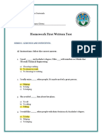 Homework 1 - First Exam TE4 - 201700852