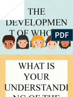 The Development of Whole Person Lesson 4