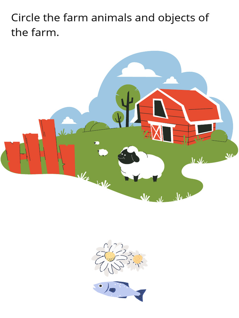 Farm animals worksheet pdf
