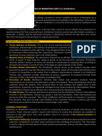 PRINCIPLES OF MARKETING - Unit 4.2 (Distribution) - BMS 2023