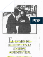 Esping Anderson, El Estado de Bienestar en La Sociedad Postindurtrial PDF