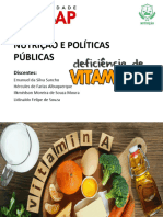 Nutrição e Políticas Públicas Deficiência de Vitamina A