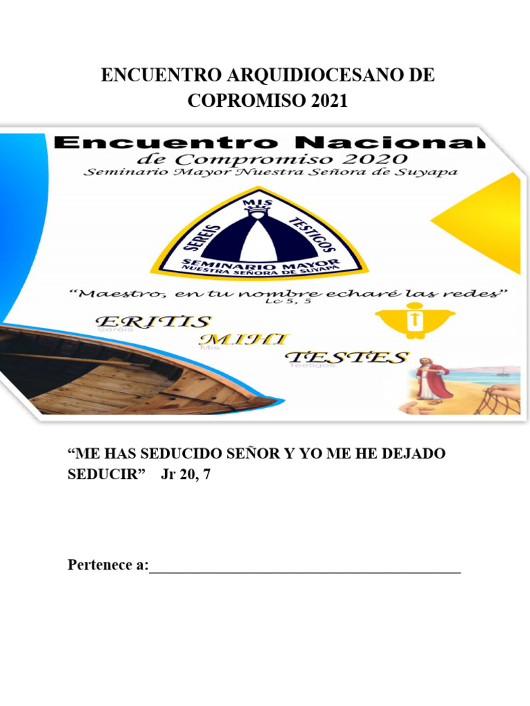 Manual para Eac 2021 Arquidiócesis de Tegucigalpa | PDF | Fe | Jesús