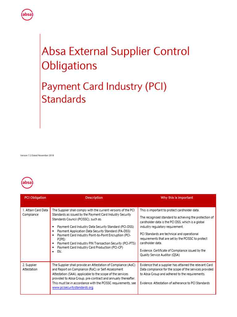 Payment Card Industry Pci Standards | PDF | Payment Card Industry Data ...