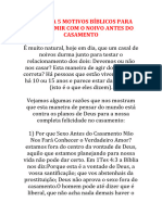 Jovens 5 Motivos Bíblicos para Não Dormir Antes Do Casamento.