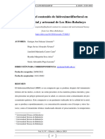 Evaluación Del Contenido de Hidroximetilfurfural en Miel Comercial y Artesanal de Los Ríos-Babahoyo