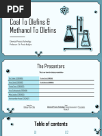 Coal To Olefins & Methanol To Olefins: Chemical Process Technology. Professor:-Dr. Pravin Kodgire