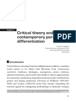 Critical Theory and Contemporary Paradigm Differen