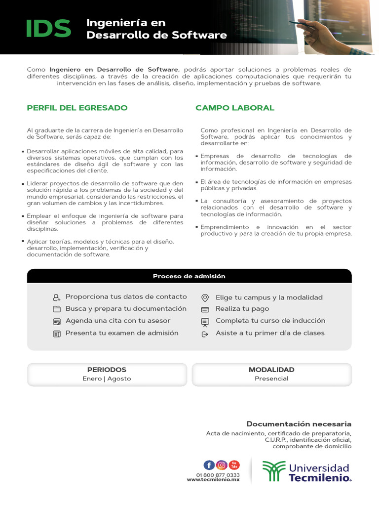 Ingeniería en Desarrollo de Software | PDF | Ingeniería de software ...