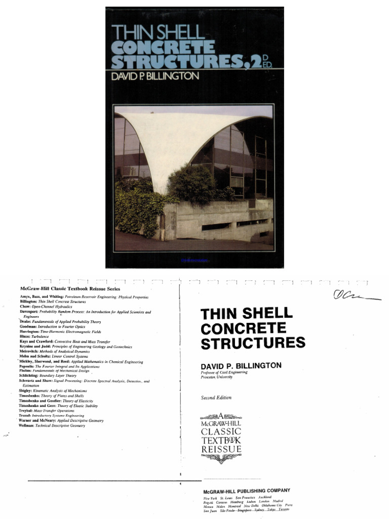 Thin Shell Concrete Structures (Billington, David P.) | PDF