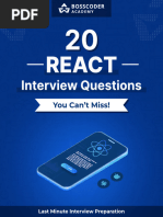 20 React - Questions - 1704477511744